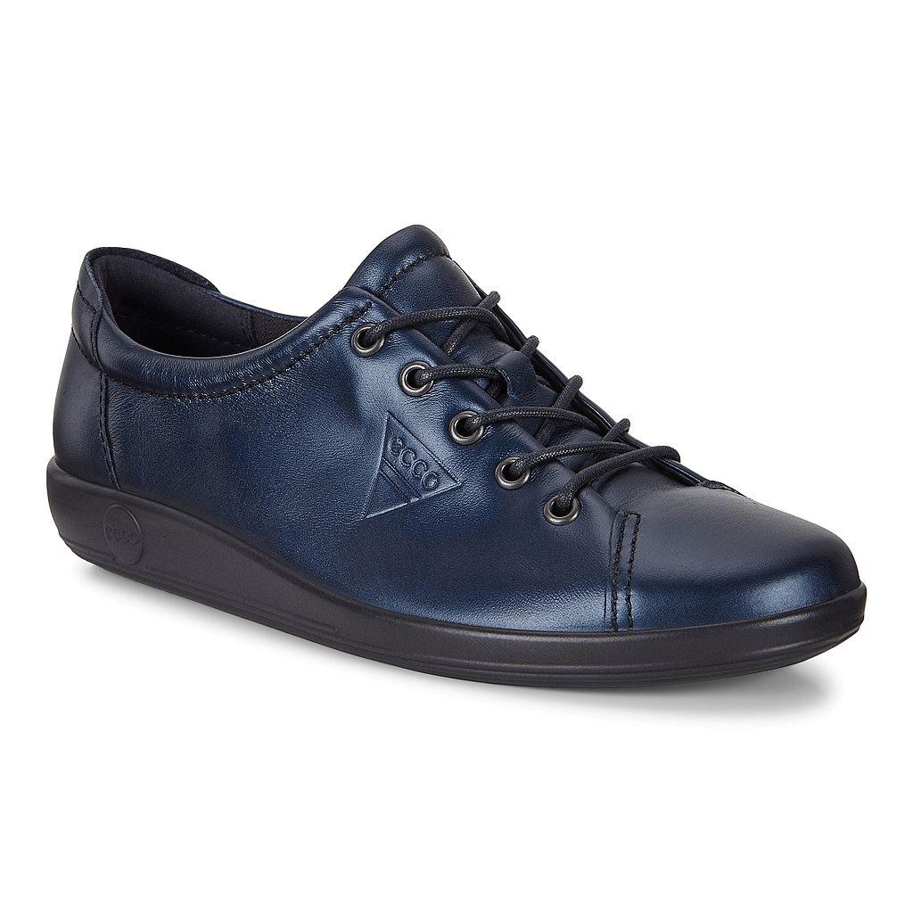 Baskets Ecco Soft 2.0 Femme Bleu 3458-ASJFL